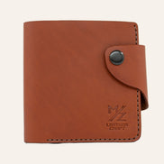 MZ Leather Craft Klasik Cüzdan Kiremit Buttero Deri - Yatay Kart Bölmeli