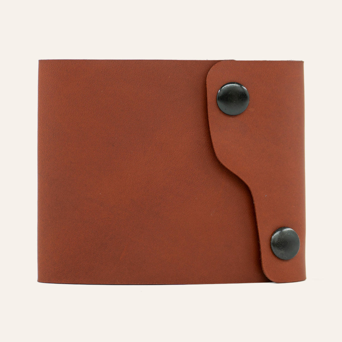 MZ Leather Craft Kompakt Cüzdan Dil Kapaklı - Buttero Kiremit Deri