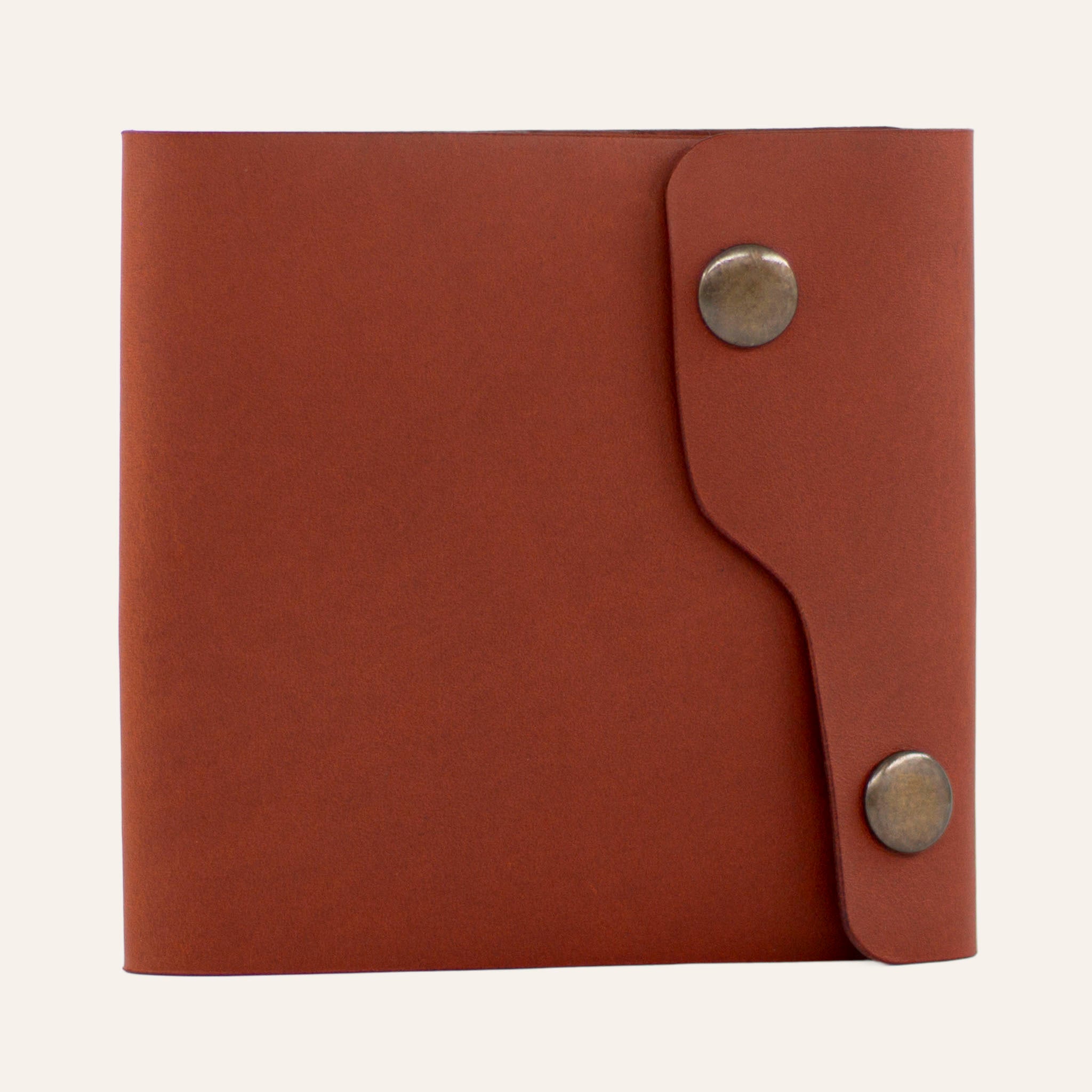 MZ Leather Craft Dil Kapaklı Cüzdan - Buttero Kiremit Deri