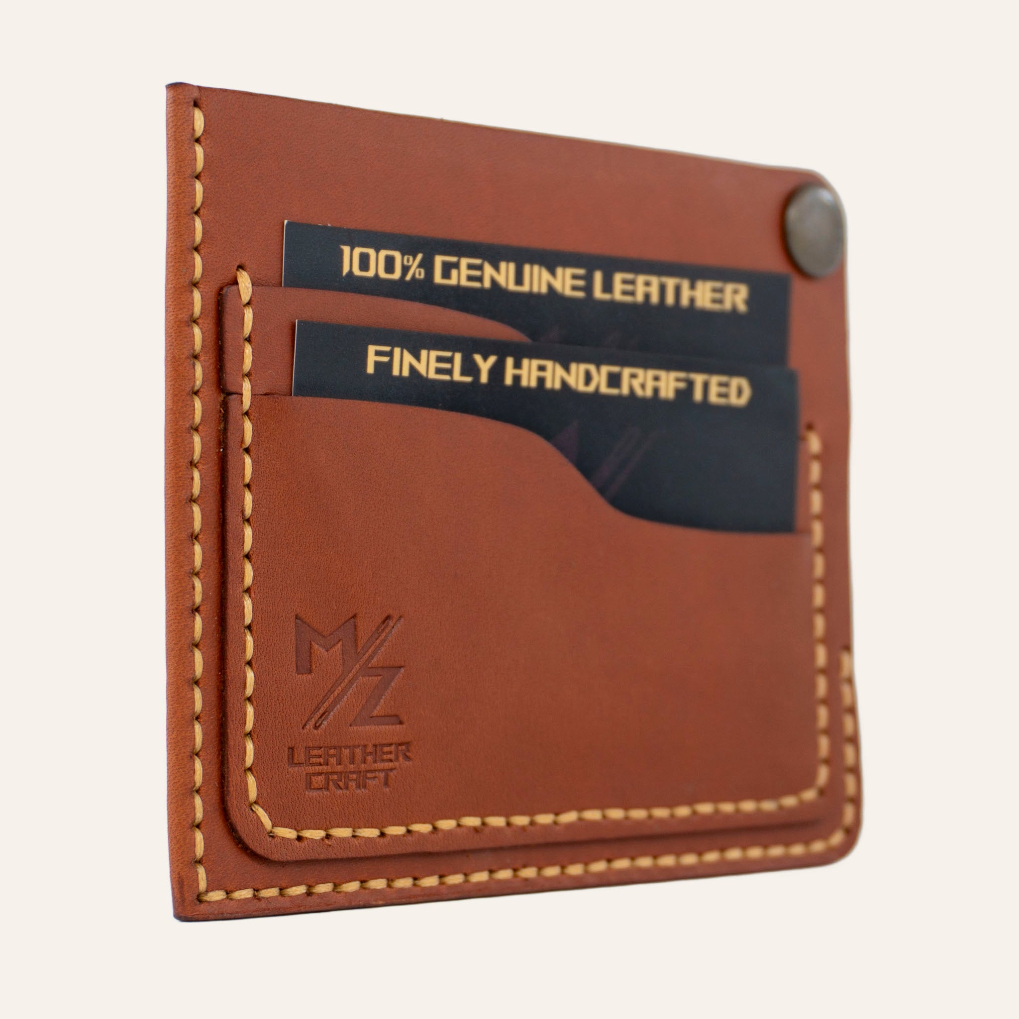MZ Leather Craft logo baskısı - Birinci sınıf İtalyan Buttero deri