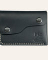 MZ Leather Craft Kapaklı Minimalist Cüzdan - Buttero Siyah
