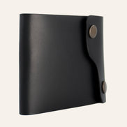 MZ Leather Craft Buttero siyah derinin kendine has patina dokusu