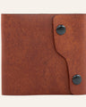 MZ Leather Craft Dil Kapaklı Cüzdan - Pueblo Kiremit Deri
