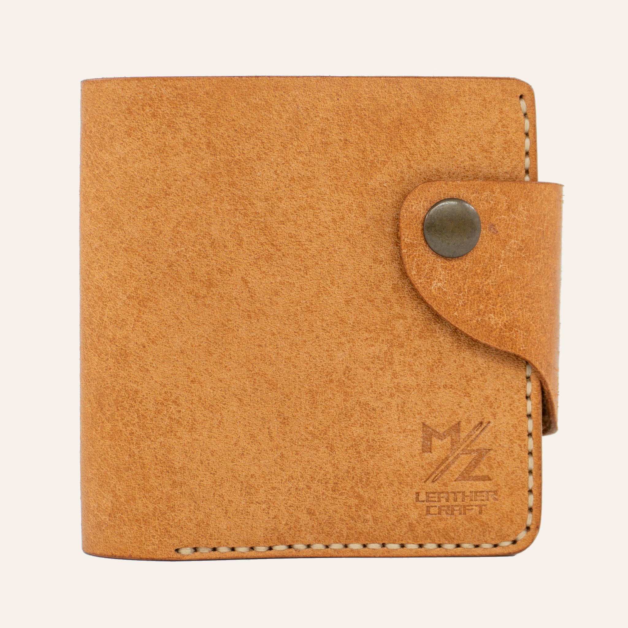 Classic Bifold Wallet - Horizontal Slots - Cognac Pueblo Leather