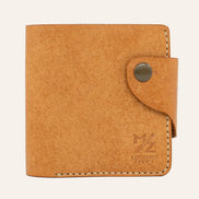 MZ Leather Craft Klasik Cüzdan Natural Pueblo Deri - Yatay Kart Bölmeli