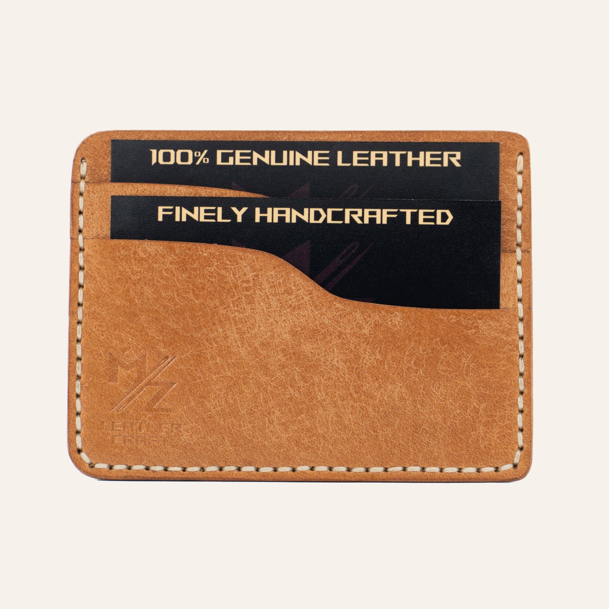 MZ Leather Craft Minimalist El Dikimi Kartlık - Pueblo Deri Natural