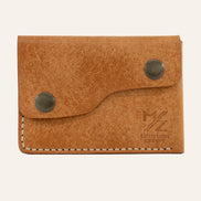 MZ Leather Craft Kapaklı Minimalist Cüzdan - Pueblo Natural