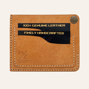 MZ Leather Craft Köşe Çıtçıtlı Ters Cüzdan - Pueblo Natural