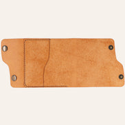 MZ Leather Craft Dil Kapaklı Cüzdan - Pueblo Deri - Natural