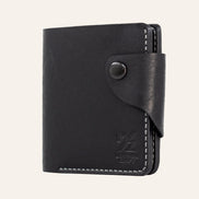 MZ Leather Craft logo baskısı - Birinci sınıf İtalyan Pueblo Siyah deri