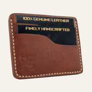 Kiremit Pueblo deri üzerinde MZ Leather Craft logo damgası ve el dikişi kalitesi