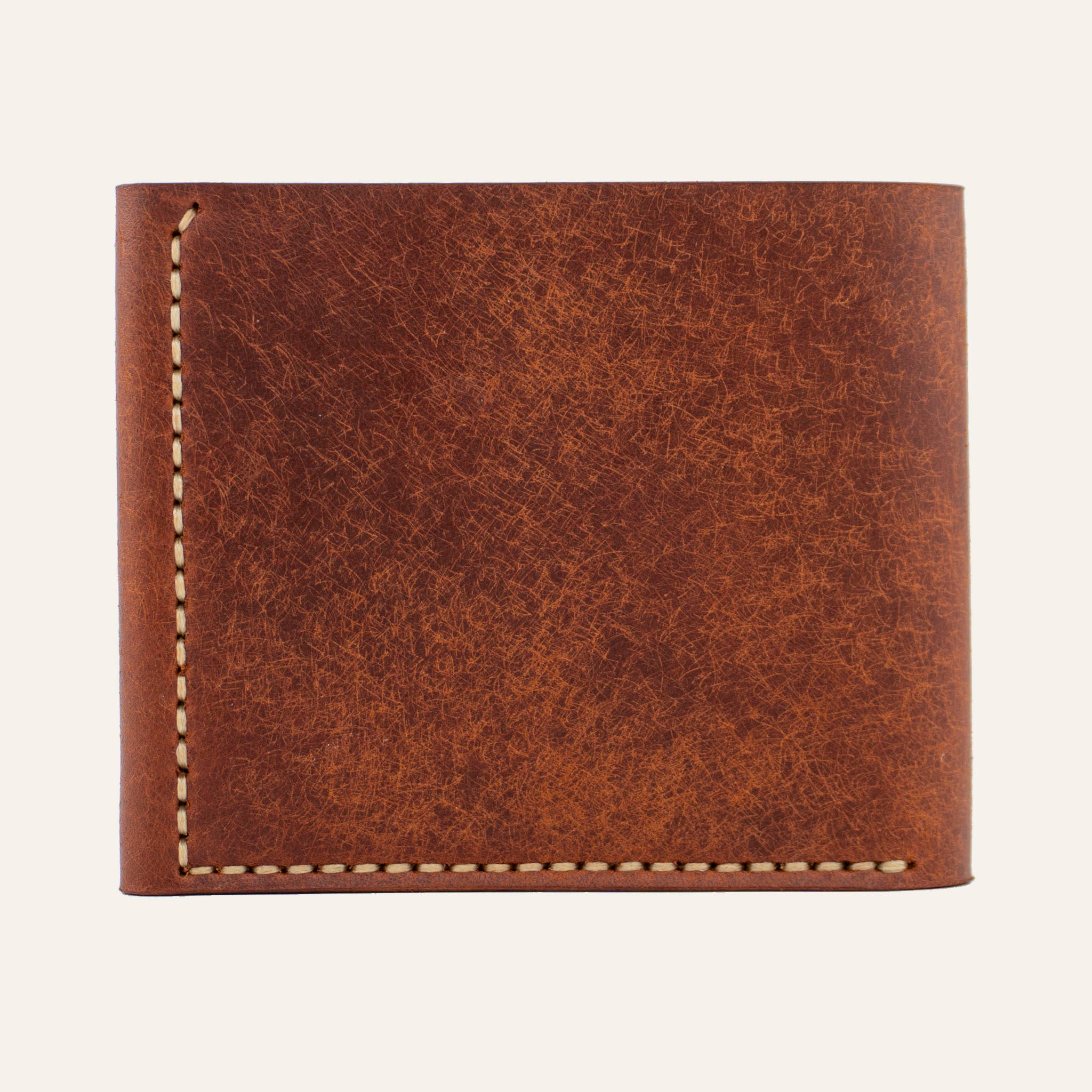 Ömürlük Saddle Stitch (el dikişi) ve dil kapak dikiş detayı - Kiremit